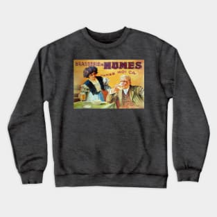 The Brasserie. French vintage poster. Crewneck Sweatshirt